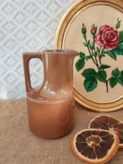 Crémier pot à lait en grès de Brenne