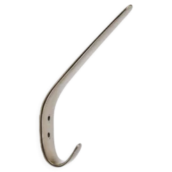 2 crochets muraux vintage en nickel plaqué en laiton par Carl Auböck II, Autriche, années 1950