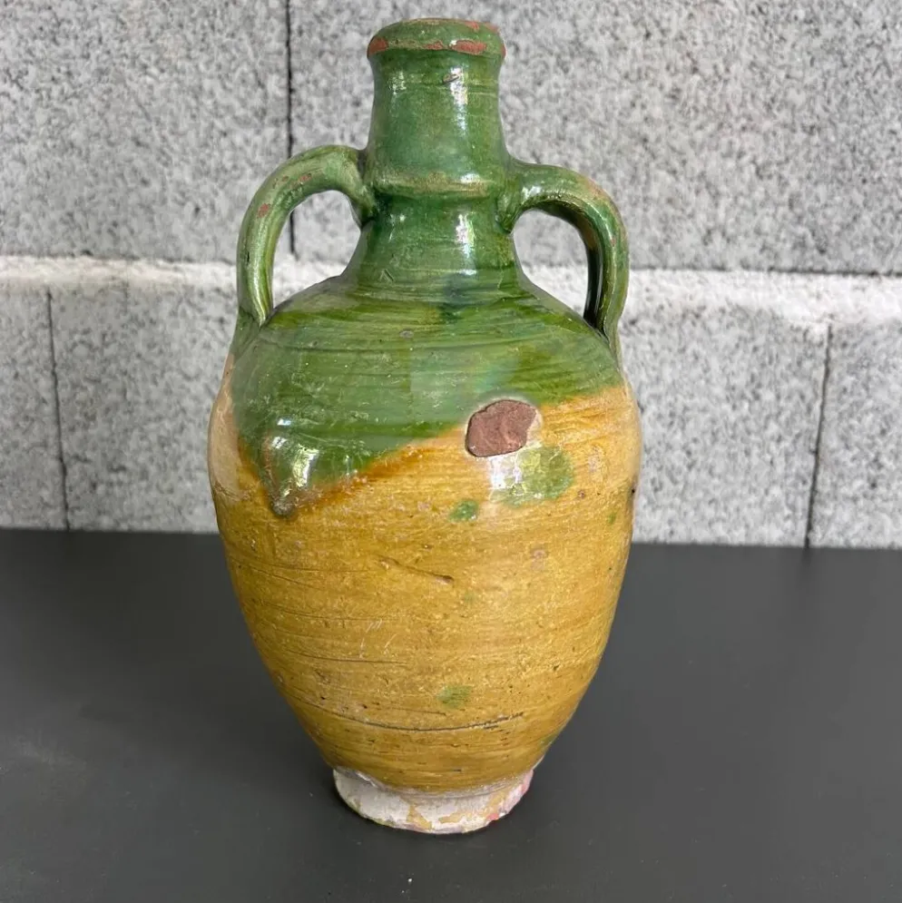 Cruche ancienne bicolore