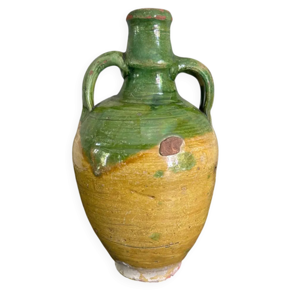 Cruche ancienne bicolore