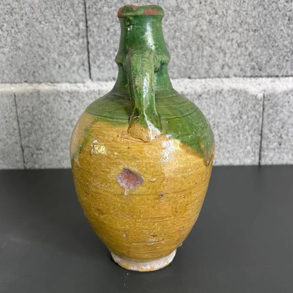 Cruche ancienne bicolore