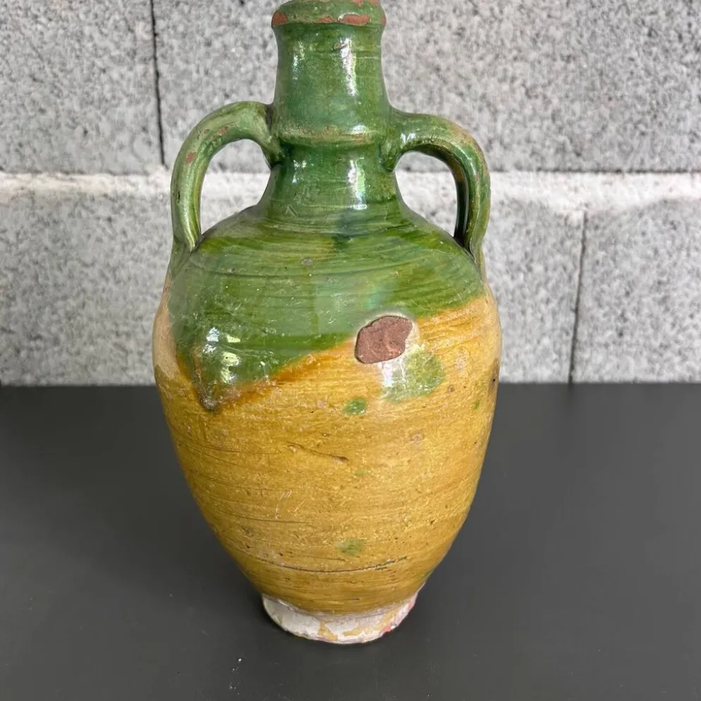 Cruche ancienne bicolore