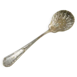 Cuillère à absinthe, en laiton argenté, Allemagne, début du 20e siècle