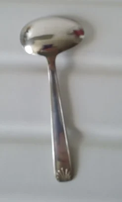 Cuillère à bouillie métal argenté