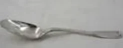 Cuillère à entremets, argent massif XVIII, 18 cm, Paris modèle au Filet.