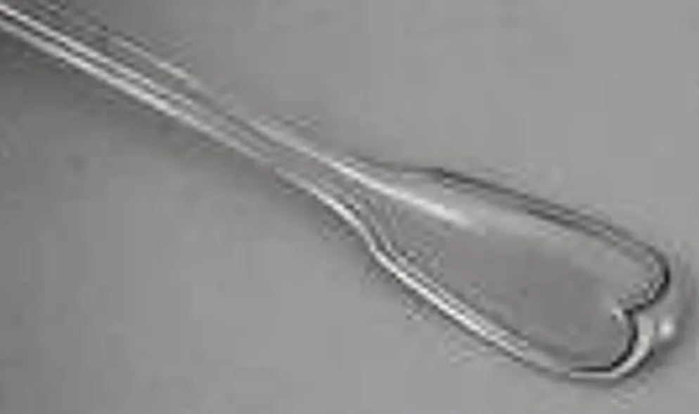 Cuillère à entremets, argent massif XVIII, 18 cm, Paris modèle au Filet.