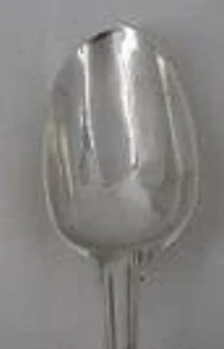 Cuillère à entremets, argent massif XVIII, 18 cm, Paris modèle au Filet.