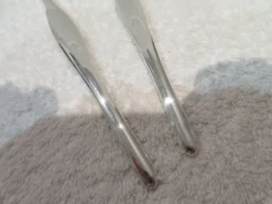 Cuillère et fourchette de service métal argenté orfèvre Christofle Duo