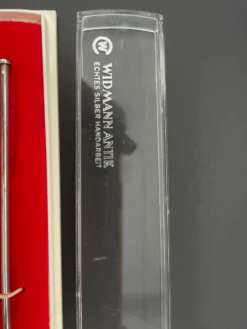 Cuillère-paille à cocktail Widmann Antik en argent 835, boîte d’origin