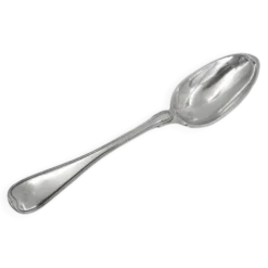 Cuillère à ragout, de service, argent massif XVIII, modèle Filet droit.