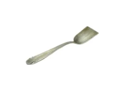 Cuillère à sel en argent Art Déco, années 1930
