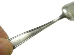Cuillère à sel en argent Art Déco, années 1930