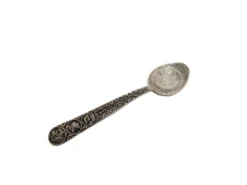 Cuillère à sel en argent, Mexique, années 1950
