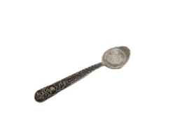 Cuillère à sel en argent, Mexique, années 1950