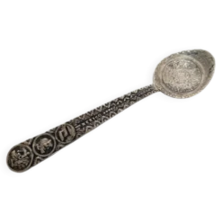 Cuillère à sel en argent, Mexique, années 1950