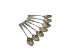 Cuillères en laiton Art Déco, années 1950, ensemble de 6
