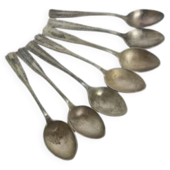 Cuillères en laiton Art Déco, années 1950, ensemble de 6