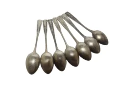 Cuillères en laiton Art Déco, années 1950, ensemble de 6