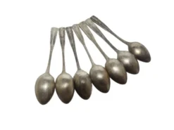 Cuillères en laiton Art Déco, années 1950, ensemble de 6