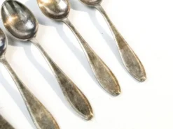 Cuillères en laiton Art Déco de WSW, années 1950, ensemble de 6