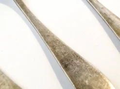 Cuillères en laiton Art Déco de WSW, années 1950, ensemble de 6