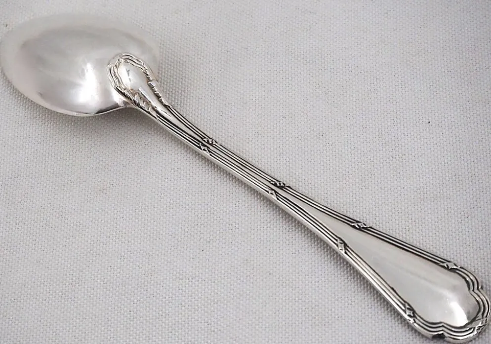 10 cuillères à entremets, métal argenté, 17,5 cm, Ercuis Trianon