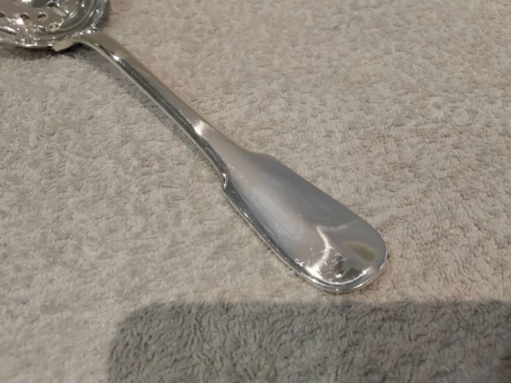 Cuillère à servir les glaçons métal argenté orfèvre Christofle cluny