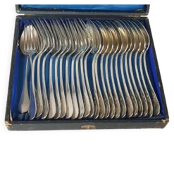 12 cuillères & 11 fourchettes Cailar Bayard (Christofle) métal argenté D178