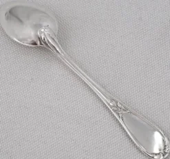12 cuillères à moka, café, métal argenté Ercuis Lauriers