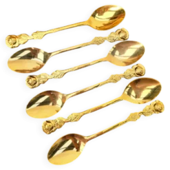 Cuillères métal doré