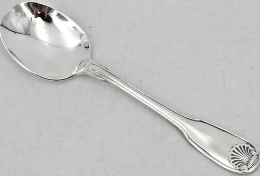 6 cuillères, pelles à glace, en métal argenté Christofle modèle Vendome