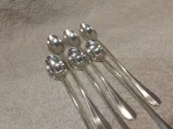 6 cuillères à soda métal argenté orfèvre Christofle modèle Fidelio