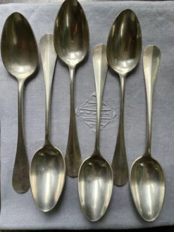 6 cuillères à soupe Alfénide Christofle