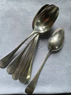 6 cuillères à soupe Alfénide Christofle