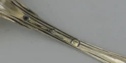 12 cuillères à thé, café, argent massif Vieillard, vermeil, modèle Filet droit.