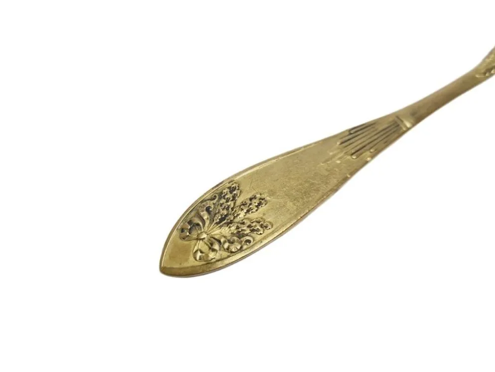 Cuillère à sucre de style Art Nouveau par Hersch Mordka Spiro, Pologne, années 1930.