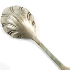 Cuillère à sucre en laiton argenté, Prage, Pologne, années 1930
