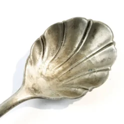 Cuillère à sucre en laiton argenté, Prage, Pologne, années 1930