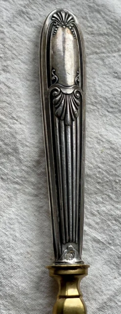 Cuillère à sucre saupoudreuse argent XIXé