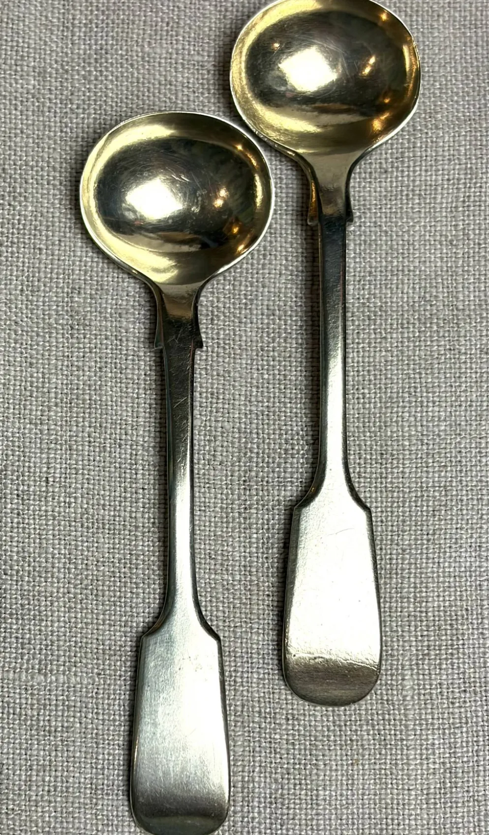 Cuillères à œufs à la coque des années 1890