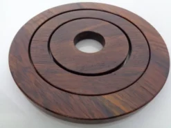 Danish Rosewood Coasters, 1960s, Set of 3