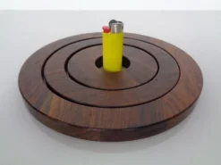 Danish Rosewood Coasters, 1960s, Set of 3