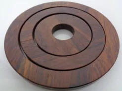 Danish Rosewood Coasters, 1960s, Set of 3