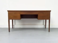Danish Teak Desk with Drawers, 1960s