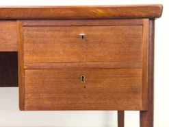 Danish Teak Desk with Drawers, 1960s