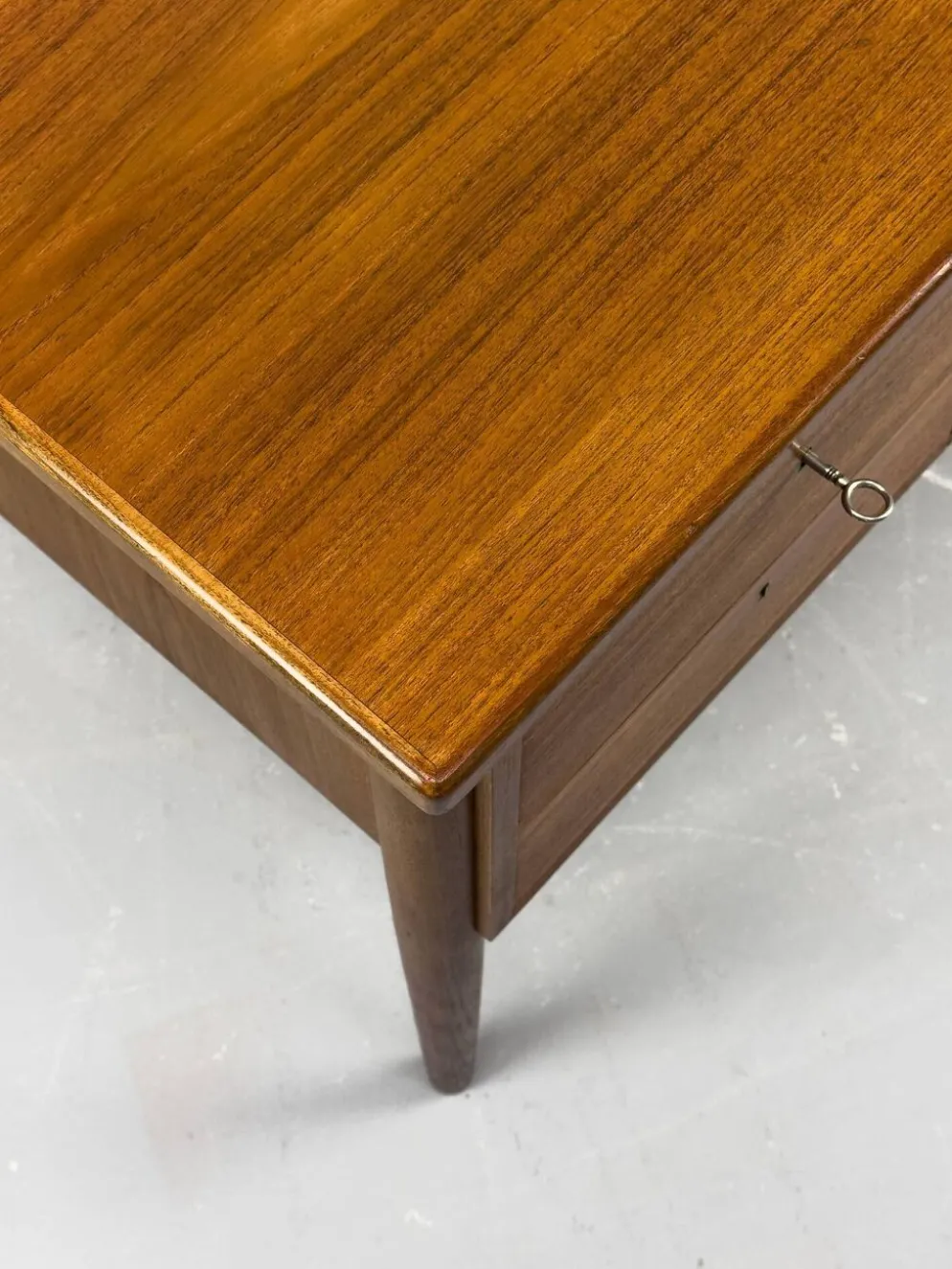 Danish Teak Desk with Drawers, 1960s