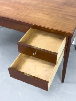 Danish Teak Desk with Drawers, 1960s