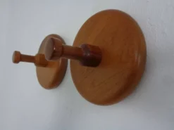 Danish Teak Hooks, 1960s, Set of 2