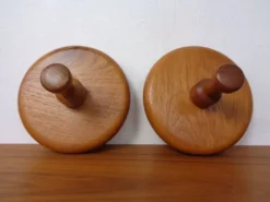 Danish Teak Hooks, 1960s, Set of 2