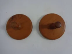 Danish Teak Hooks, 1960s, Set of 2